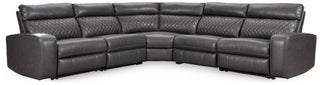 Samperstone 5-Piece Power Reclining Sectional Faux Leather