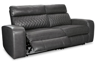 Samperstone 2-Piece Power Reclining Sectional Loveseat Faux Leather