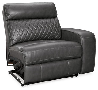 Samperstone 2-Piece Power Reclining Sectional Loveseat Faux Leather