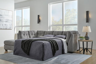 Marleton 2-Piece Sleeper Sectional with Chaise Microfiber
