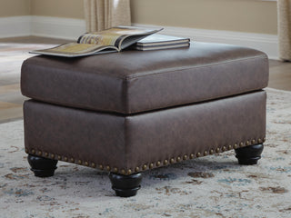 Roxmere Ottoman Faux Leather