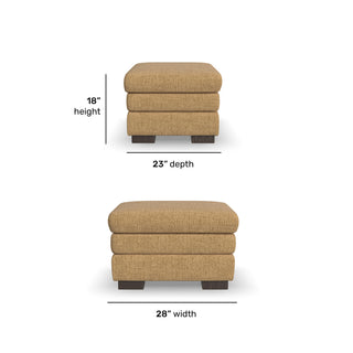 Rudy Fabric Ottoman