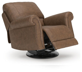 Chasemore Swivel Glider Recliner Faux Leather
