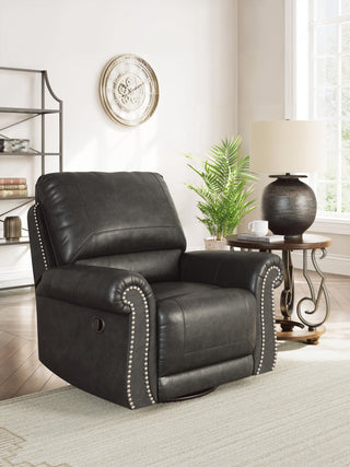 Chasemore Swivel Glider Recliner Faux Leather