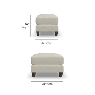 Drew Fabric Ottoman