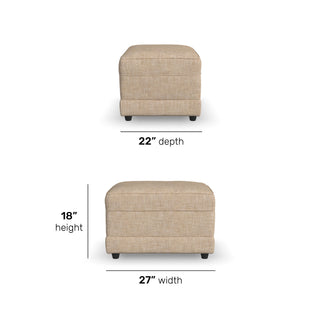 Aggie Fabric Ottoman