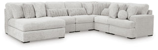 Cuddle Plush 6-Piece Sectional with Chaise Velvet Chenille