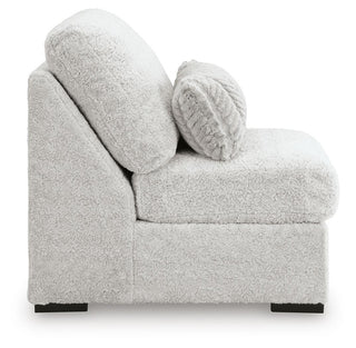 Cuddle Plush Armless Chair Velvet Chenille