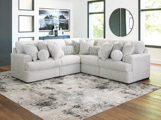 Cuddle Plush 5-Piece Sectional Velvet Chenille