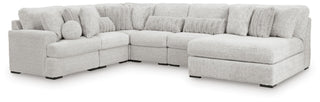 Cuddle Plush 6-Piece Sectional with Chaise Velvet Chenille