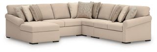 LadyMae 5-Piece Sectional with Chaise Next-Gen Nuvella™ Performance Fabric