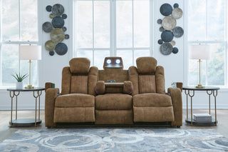Wolfridge PWR REC Sofa with ADJ Headrest Faux Leather