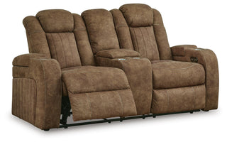 Wolfridge PWR REC Loveseat/CON/ADJ HDRST Faux Leather