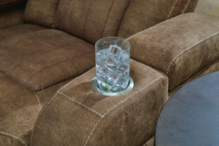 Wolfridge PWR REC Loveseat/CON/ADJ HDRST Faux Leather