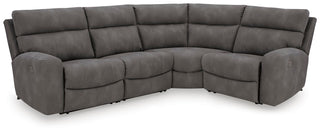 Next-Gen Durapella 4-Piece Power Reclining Sectional Microfiber