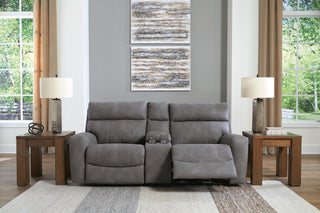 Next-Gen Durapella 3-Piece Power Reclining Sectional Loveseat with Console Microfiber