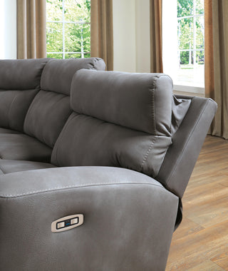 Next-Gen Durapella 5-Piece Power Reclining Sectional Microfiber
