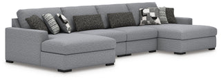 Bealton 4-Piece Sectional with Double Chaise Next-Gen Nuvella™ Performance Fabric
