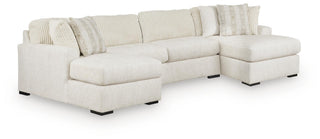 Chessington 3-Piece Sectional with Double Chaise Chenille