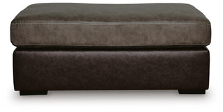 Castille Way Oversized Accent Ottoman Faux Leather