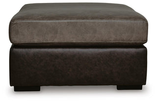 Castille Way Oversized Accent Ottoman Faux Leather