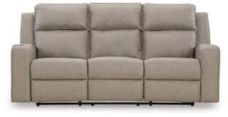 Lavenhorne REC Sofa w/Drop Down Table Faux Leather