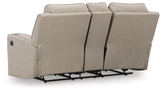 Lavenhorne DBL Rec Loveseat w/Console Faux Leather
