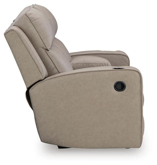 Lavenhorne DBL Rec Loveseat w/Console Faux Leather