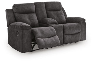 Brysonview DBL Rec Loveseat w/Console Faux Leather