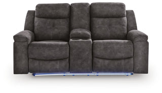 Brysonview DBL Rec Loveseat w/Console Faux Leather