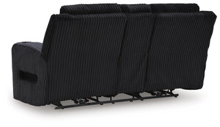 Belvarrow PWR REC Loveseat/CON/ADJ HDRST Velvet Chenille