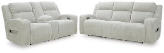 Carvara Power Reclining Sofa and Loveseat