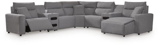 Modmax II 7-Piece Power Reclining Sectional with Chaise and Audio Consoles Next-Gen Nuvella™