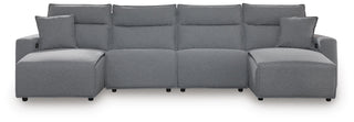 Modmax II 4-Piece Reclining Sectional with Double Chaise Next-Gen Nuvella™