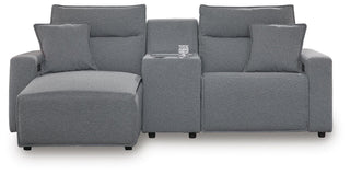 Modmax II 3-Piece Power Reclining Sectional with Chaise and Console Next-Gen Nuvella™