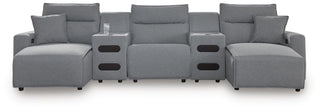 Modmax II 5-Piece Power Reclining Sectional with Chaise and Audio Consoles Next-Gen Nuvella™