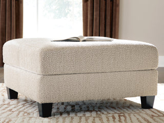 Steelwater Retreat Oversized Accent Ottoman Chenille