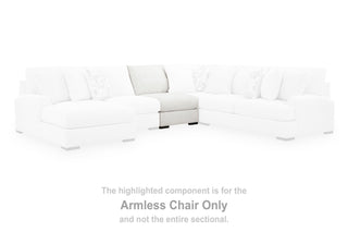 Misty-Lakes Armless Chair Chenille Next-Gen Nuvella™ Performance Fabric