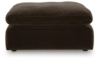 Maxton Heights Oversized Accent Ottoman Velvet Chenille