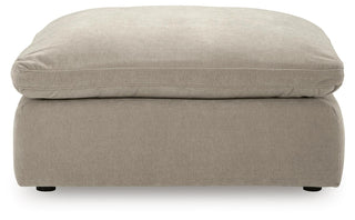 Maxton Heights Oversized Accent Ottoman Velvet Chenille