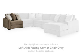 Camellia-Court Corner Chair Chenille - Left Arm Facing