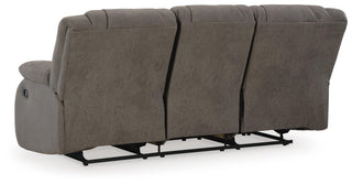 First Base Reclining Sofa Faux Leather