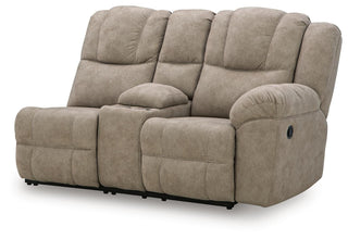 Pearce-Pike RAF REC Loveseat w/Console Faux Leather