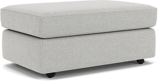 Vail Fabric Cocktail Ottoman with Casters