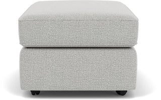 Vail Fabric Cocktail Ottoman with Casters