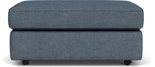 Vail Fabric Cocktail Ottoman with Casters