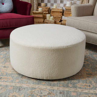 Pouf Fabric Cocktail Ottoman 36" W