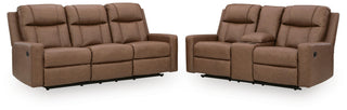 Mackmenville Reclining Sofa and Loveseat - Caramel