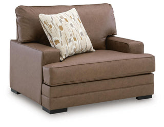 VillaCourt Chair and a Half Faux Leather
