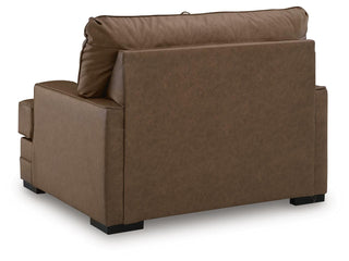 VillaCourt Chair and a Half Faux Leather